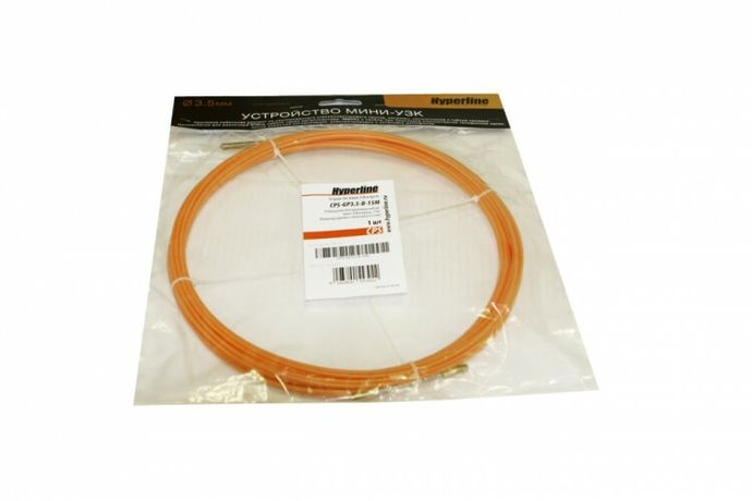 Устройство CPS-GP3.5-B-15M для протяжки кабеля мини УЗК в бухте 15м (d прутка с оболочк. 35мм) Hyperline 248565