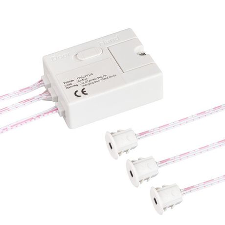 Пластик 2 года) - 036165 ИК-датчик SR-PRIME-IN-S80-WH (12-24V 96-192W DOOR/HAND) (Arlight IP20