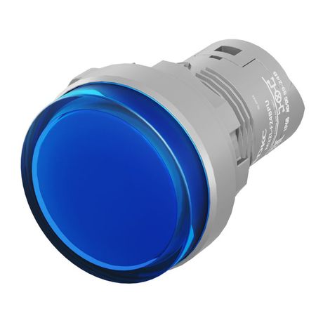 Сигнальная лампа со встроенным диодом 9-24В, синяя, зажим Push-In - M22L-F24BPU ДКС DKC (ДКС) арт. M22L-F24BPU