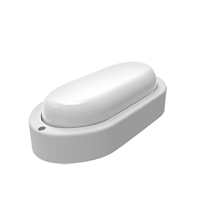 Светильник светодиодный пылевлагозащищенный для ЖКХ UNIVERSAL овал 12W 980lm 6500K 160-260V IP65 198*96*53 белый LED 1/40 | 161411312 Gauss