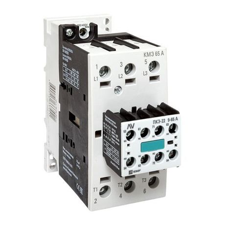 Комплект КМЭ 65А 400В АС с дополнительными контактами 2НО+2НЗ EKF AVERES | ctr-s-70-00-400-av-22