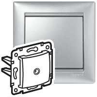 Механизм розетки TV СП Valena проходная 10дБ алюм. блист. Leg 694346 Legrand