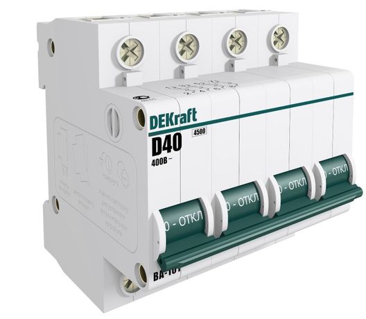 Автоматический выключатель ВА-101 4P 10А D 4.5кА - 11137DEK APC