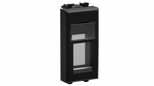 Адаптер для Keystone, "Avanti", "Черный матовый", 1 модуль | 4412201 DKC ДКС