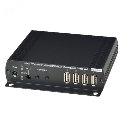 Приемник KVM HKM02BR HDMI (1080p и 1920х1200 (WUXGA) 60Гц) USB аудио RS232 ИК сигналов по Ethernet до 150м SC&T 12719 sct1179 SC&T арт. 12719