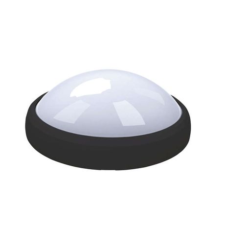 Светильник светодиодный ULW-O03-8W/NW Black Овал 8Вт 4500К IP65 560лм 220В промышленный накладной влагозащ. опал. рассеив. пластик. черн. Uniel 11133