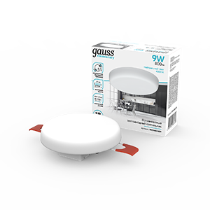 Светильник встраиваемый downlight Elementary Adjustable Frameless FL круг 9W, 800lm, 4000K, Ø85mm, монтаж 55-75, 1/100 | 9034460209 Gauss