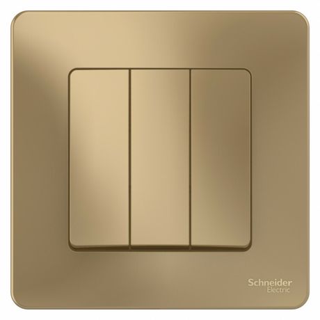 Выключатель 3-кл. СП Blanca 10А IP20 (сх. 1+1+1) 250В титан SE BLNVS100504 APC