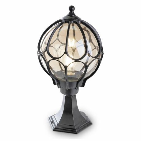 Светильник садово-парковый PL3804 круглый на постамент 60W 230V E27, черный | 6346 Feron