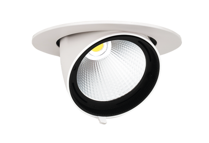 Светильник светодиодный PLED DL4 WH Downlight 40Вт 4000К IP40 24град. ДВО встраив. поворотн. Pro+ JazzWay 5021921