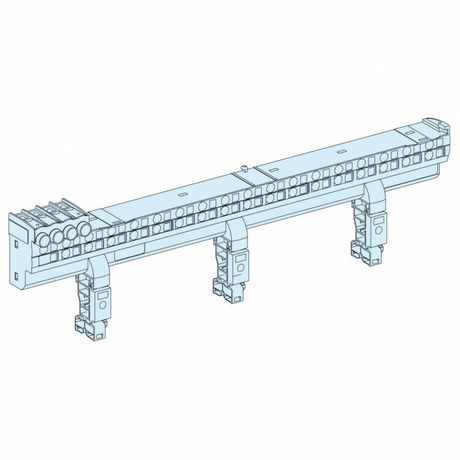Блок распределительный Multiclip 80A полной длины, 4п Acti 9 | 04000 Schneider Electric
