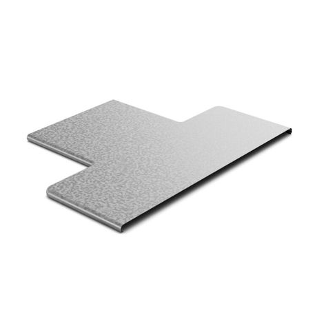 Крышка к переходу прямому центральному 400х100, толщ. 0,7 мм, Сендзимир цинк, 022941 | КРПЦ-400х100-0,7-СЦ Ostec