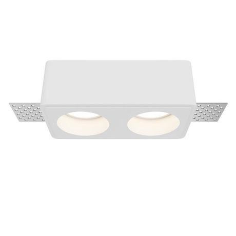 Светильник встраиваемый Gyps Modern GU10 2х10Вт Maytoni DL123-GU10-02-W
