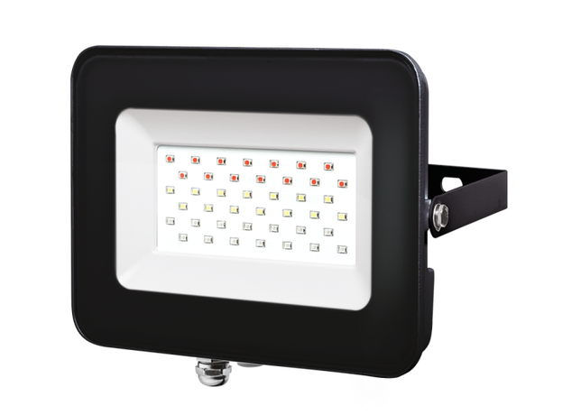 Прожектор светодиодный PFL- 30W RGB BL IP65 ЧЕРНЫЙ | .5016408 Jazzway