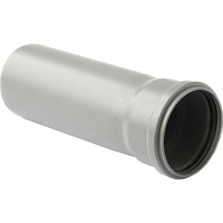 Труба канализационная 110x1500 мм PP, однораструбная, серая - 500091 PRO AQUA