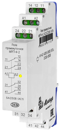 Реле промежуточное МРП-4-2 ACDC230В УХЛ4 - 4680019911151 Меандр