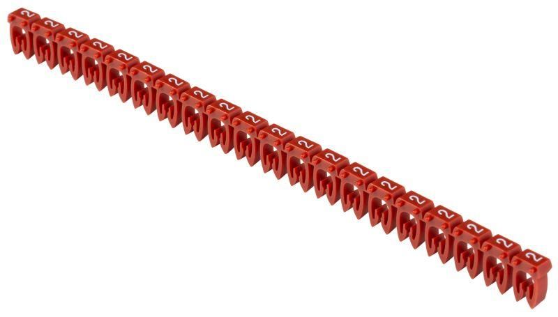 Маркер открытого типа KE 1,5-2,5мм2 символ '2' (500шт/упак) IEK - UMK-KE2-2