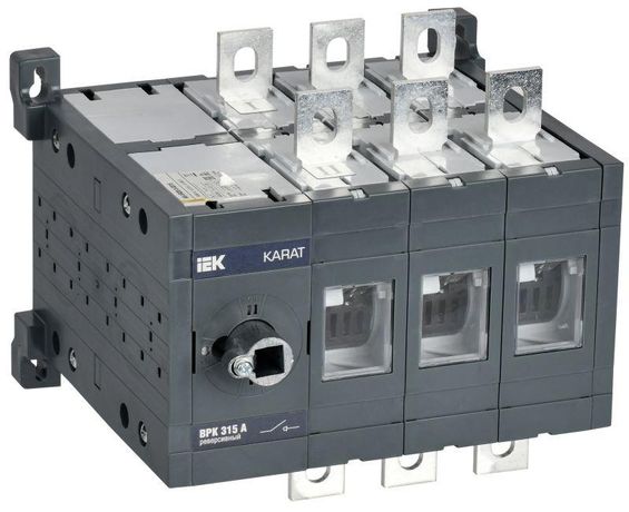 Выключатель-разъединитель ВРК реверсивный без рукоятки управления 3P 315А KARAT - KA-VR20-3-0315 IEK