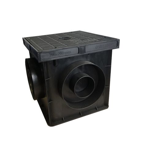 Колодец заземления контрольно-измерительный, 200х200х200 мм, пластик|88203|Ezetek