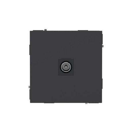 Розетка телевизионная одиночная TV KANT черн. уголь DKC 7012503 ДКС DKC арт. 7012503