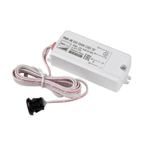 Датчик движения PMS-IR 050 500W 230V 30° WH IP20 | .5059092 Jazzway