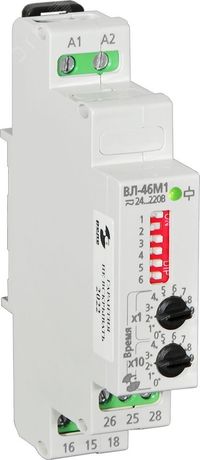 Реле времени ВЛ-46М1 0,1с-99ч =/~24-220В, задержка на включение, отключение, циклическое - ЦУП2887043 ЧЭАЗ