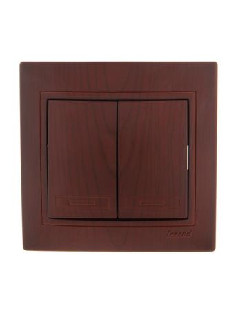 Выключатель 2-кл. СП Mira 10А вишня LEZARD 701-0601-101