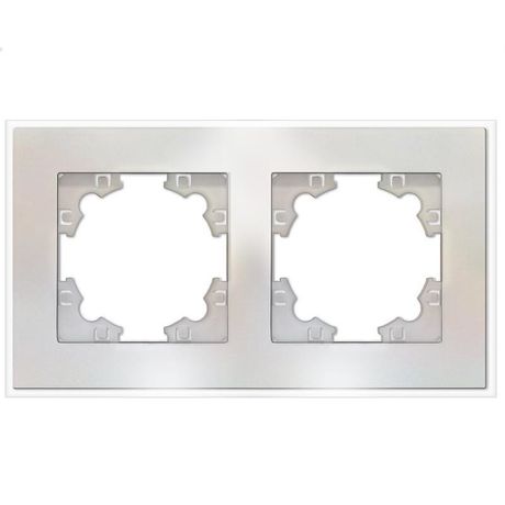 Афина рамка стеклянная двухместная универсальная, жемчуг (еврослот) - 2261 Союз