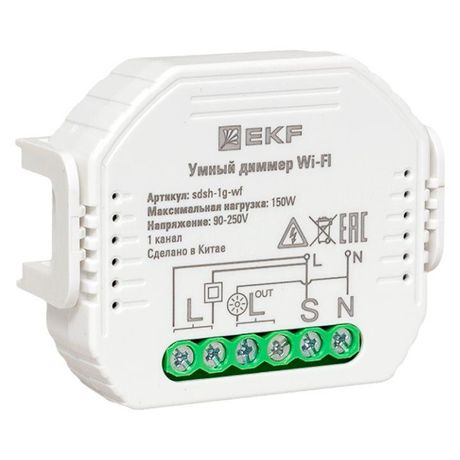 Умный диммер в подрозетник 1-канальный Wi-Fi Connect |sdsh-1g-wf| EKF
