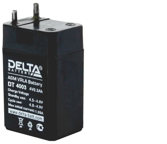 Аккумуляторная батарея ОПС серии DT 4003 4В/0,3Ач | DELTA