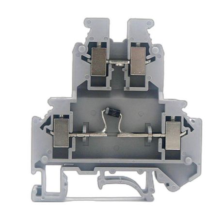 Клемма со встроенным диодом, винтовой зажим, 4 точки подключения, кв.мм, серая | GUR-D-C DKC ДКС