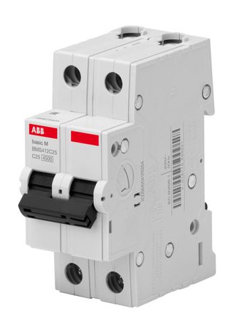 Выключатель автоматический двухполюсный BMS412C25 25А C 4,5кА (BMS412C25) | 2CDS642041R0254 ABB