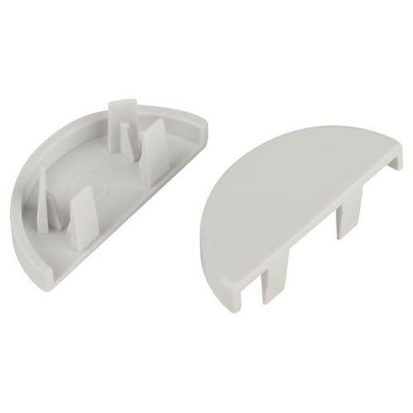 Заглушка EC-KK-30-13-FW для полукруглого кабель-канала белая 30х13мм 2шт/комплект | Б0064919 ЭРА