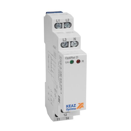 Реле контроля фаз OptiRel D PHS-3-1M-03-PN-1 чередования обрыва 3Ф+N 1СО | 331983 КЭАЗ