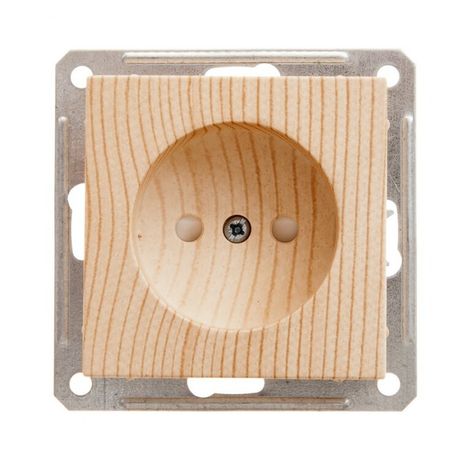 Розетка 1-м СП W59 16А IP20 без заземл. защ. шторки механизм сосна SE RS16-151-7-86 APC