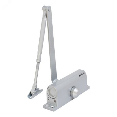 Доводчик дверной БУЛАТ ULTIMATE ДД-120 A-S (60-140 кг) серебро, морозостойкий - 14924 ПТК