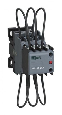 Контактор конденсаторный КМ-102-CAP 20кВАр 220/230В AC6b 1НО+1НЗ DEKraft 22422DEK APC