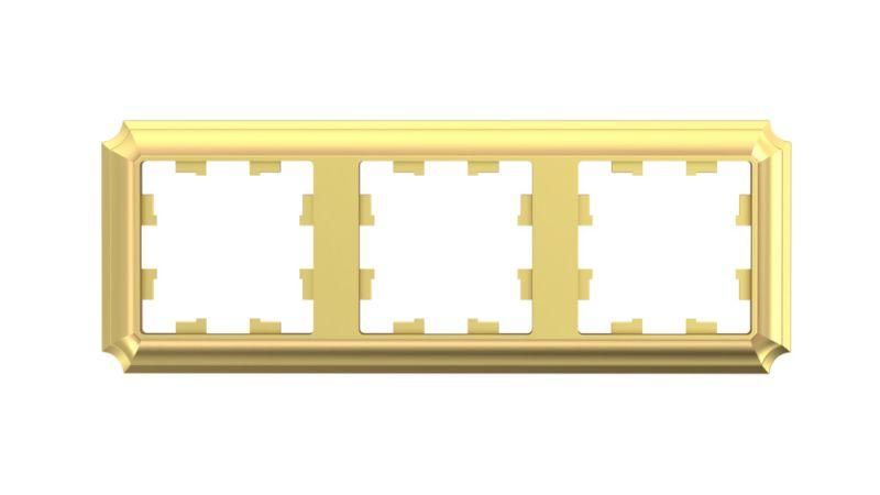 Рамка 3-м AtlasDesign Antique универс. зол. SE ATN101603 APC