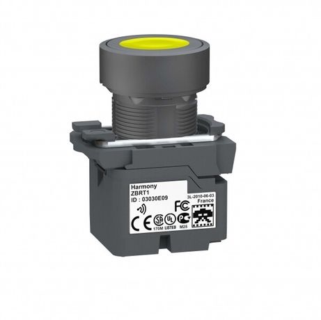 БЕСПРОВОДНАЯ КНОПКА С ЖЕЛТЫМ ТОЛКАТЕЛЕМ ZB5RTA5 | Schneider Electric