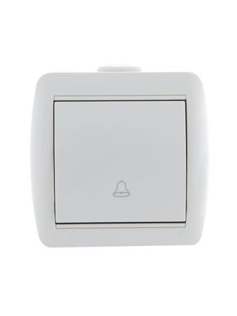 Кнопка звонка ОП Nata бел. LEZARD 710-0200-103