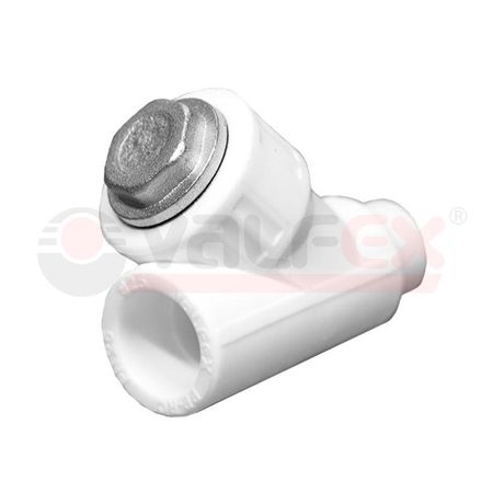 Фильтр сетчатый 32х1' ВН косой, полипропиленовый PPR белый - 10142032 VALFEX 00000015558