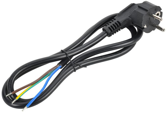 Кабель электропитания PDU 3х1.5 1М разъёмом Schuko и без разъема - PC-D-1M IEK