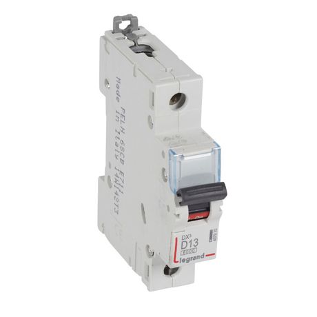 Выключатель автоматический модульный 1п D 13А 10кА DX3 6000 1мод. 230/400В Leg 407970 Legrand