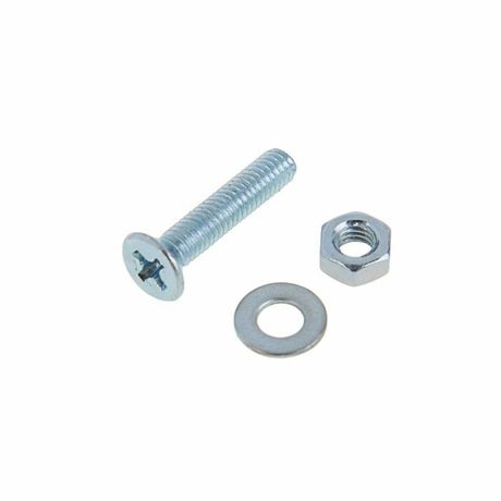 Винт DIN965 с потайной головкой оцинк. M4х20 + гайка шайба (20 шт) - пакет Tec ( 0,129 кг) | 114059 Tech-KREP