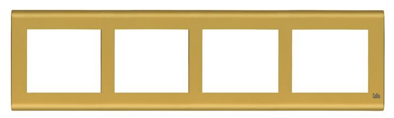 Рамка 4-м горизонт. матов. зол. Cellia Makel 2346704