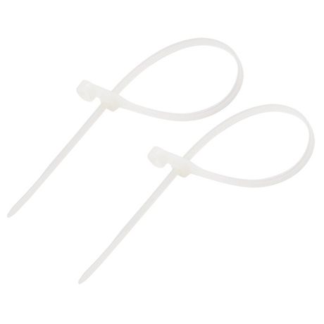 Хомут кабельный 4.3х200 нейл. под винт бел. (уп.100шт) Rexant 07-0204 MEET