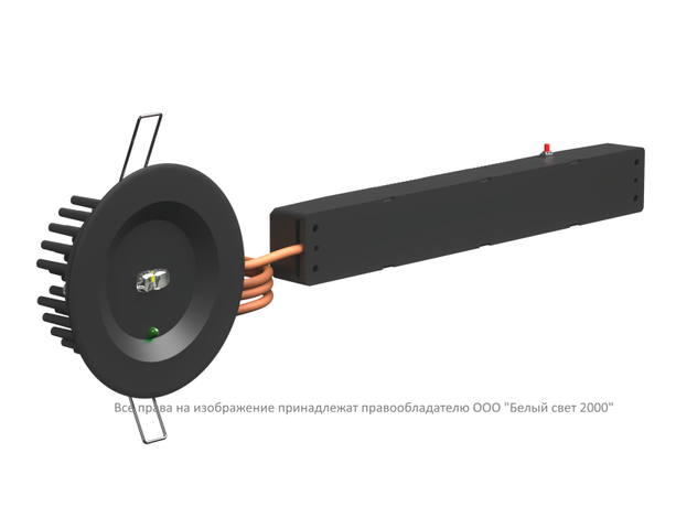 Светильник аварийный BS-ARUNA-81-L2-INEXI2 IP40 Black Белый Свет a31863