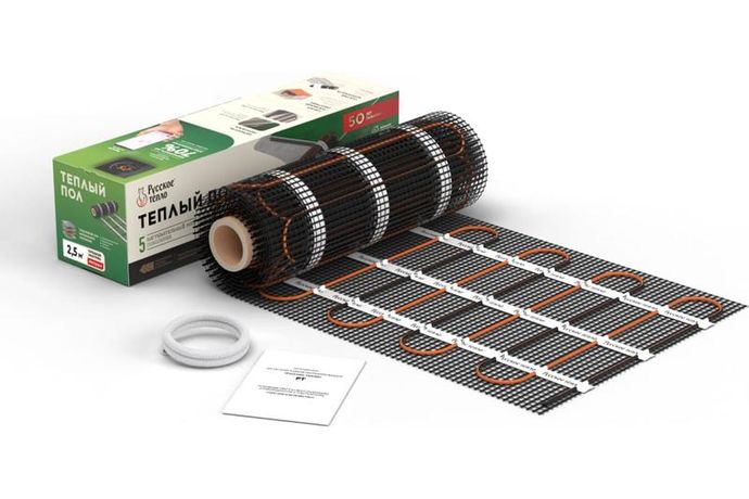 Комплект "Теплый пол" (мат) РТ-400-2.50 Русское Тепло 2285210 Русское Тепло арт. 2285210