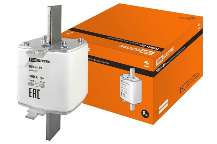 Предохранитель ППНН-39 габ.3, 500А | SQ0713-0038 TDM