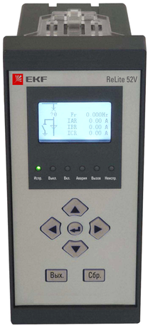 Устройство релейной защиты и автоматики ReLite 52V EKF Stingray 512.43.85.12.22.01 - RT52V-512-43-85-12-22-01